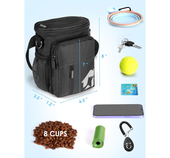 Чохол для ласощів для собак Gobeigo JBY2410DTPBK-EUPAT2, чорна (3111)