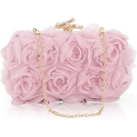 Jywmsc вечірня сумка з клатчем 1JL3060-PI з мереживними квітами, рожевий (5090)