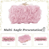 Jywmsc вечерняя сумка с клатчем 1JL3060-PI с кружевными цветами, розовый (5090)