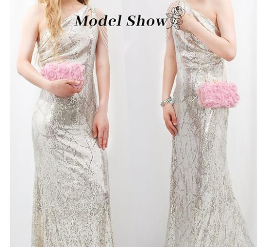 Jywmsc вечірня сумка з клатчем 1JL3060-PI з мереживними квітами, рожевий (5090)