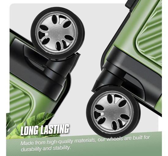 Комплект запасних коліс Vivikivi VK-A4 50 мм, 8 шт., срібні (3051)