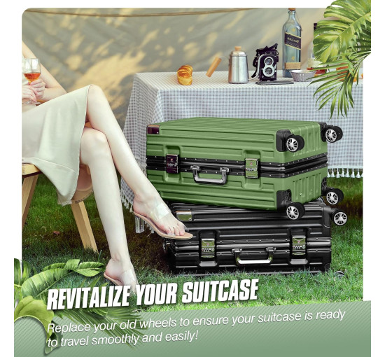 Комплект запасних коліс Vivikivi VK-A4 50 мм, 8 шт., срібні (3051)