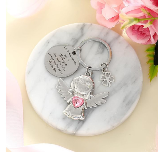Подарунок для колеги від Jadive, включаючи брелок з ангелом-охоронцем (3131)