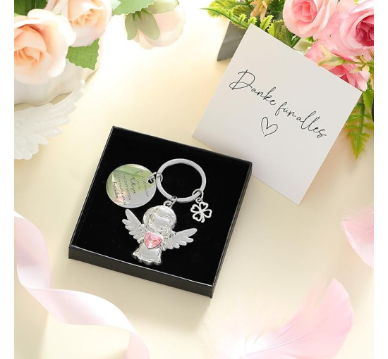 Подарунок для колеги від Jadive, включаючи брелок з ангелом-охоронцем (3131)