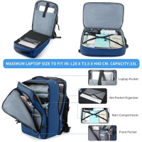 Рюкзак для ноутбука Della Gao с портом USB, синий (2163)