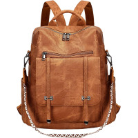 Рюкзак-гаманець Leathario для жінок, темно-коричневий (3120)