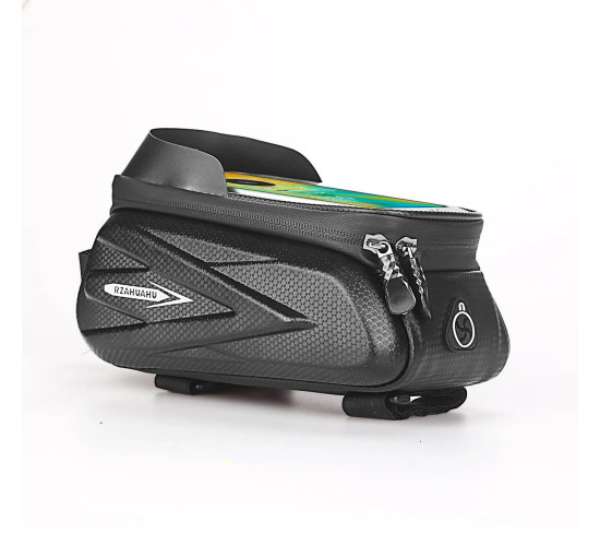 Сумка для велосипеда ROCKBROS rz-2-77 з тримачем для телефону на раму, чорна (4104)