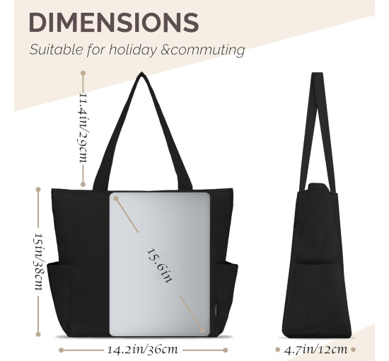 Сумка HOMESPON Cordury чорна (2117)