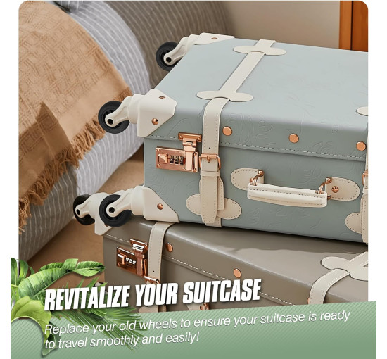 Універсальні безшумні колеса Vivikivi VK-C1 50 мм, для валізи (3050)