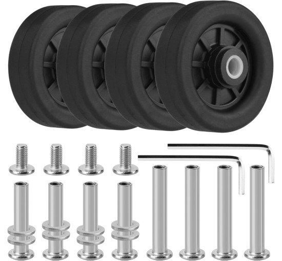 Універсальні безшумні колеса Vivikivi VK-C5 50 мм, для валізи (3049)