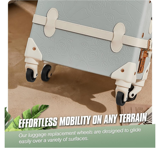 Універсальні безшумні колеса Vivikivi VK-C5 50 мм, для валізи (3049)