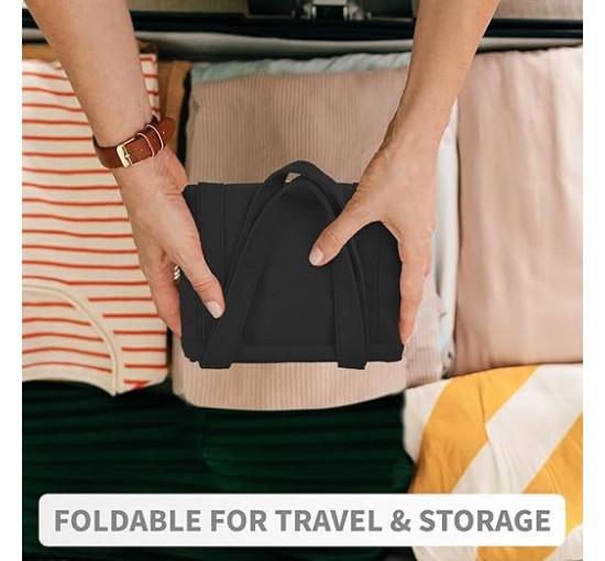 Велика полотняна сумка-тоут HOMESPON для жінок з кишенями та відділенням для ноутбука, чорна (2112)