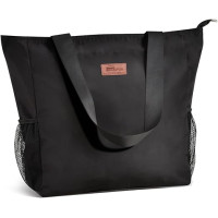 Велика сумка-тоут HOMESPON на блискавці, чорна (2115)