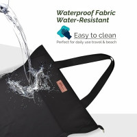 Большая сумка-тоут HOMESPON на молнии, черная (2115)