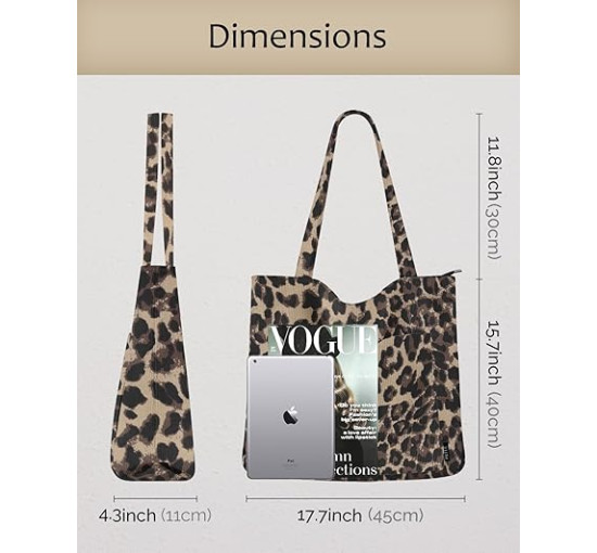 Велика вельветова Prite для жінок на блискавці, сумка-тоут для навчання, роботи, подорожей та покупок (2114)