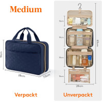 Женская дорожная косметичка Lifewit 22094.01DB.V1, темно-синяя (4094)