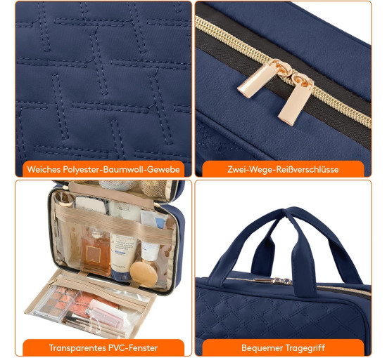 Жіноча дорожня косметичка Lifewit 22094.01DB.V1, темно-синя (4094)