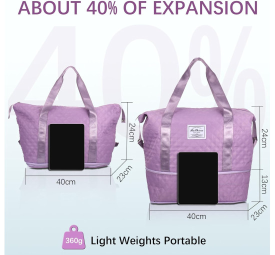 Жіноча спортивна сумка Starvortex XC-F003-Purple, фіолетова (4096)