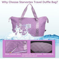 Женская спортивная сумка Starvortex XC-F003-Purple, фиолетовая (4096)