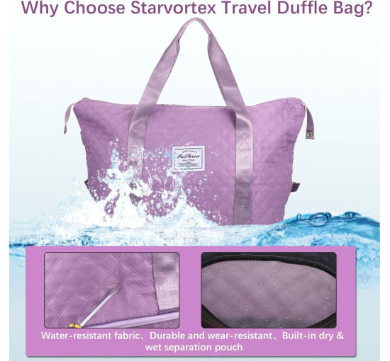 Жіноча спортивна сумка Starvortex XC-F003-Purple, фіолетова (4096)