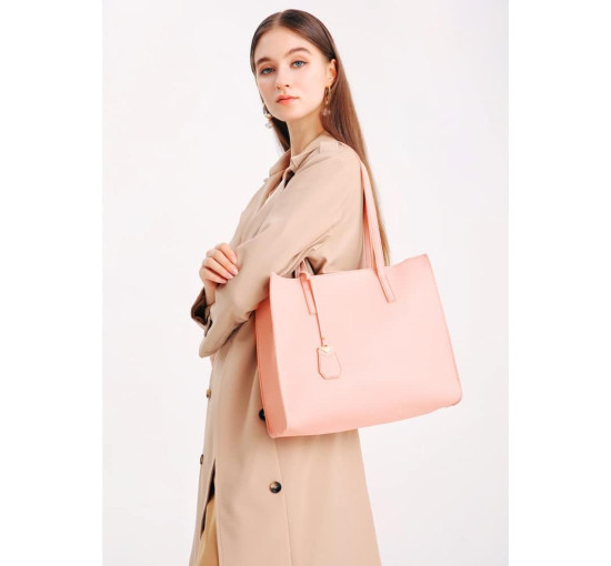 Жіноча сумка-тоут MORGLOVE DE-YFD071, рожева (3088)