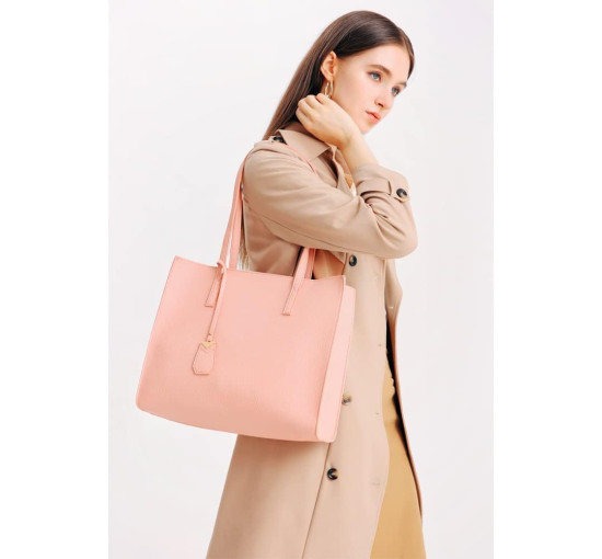 Жіноча сумка-тоут MORGLOVE DE-YFD071, рожева (3088)