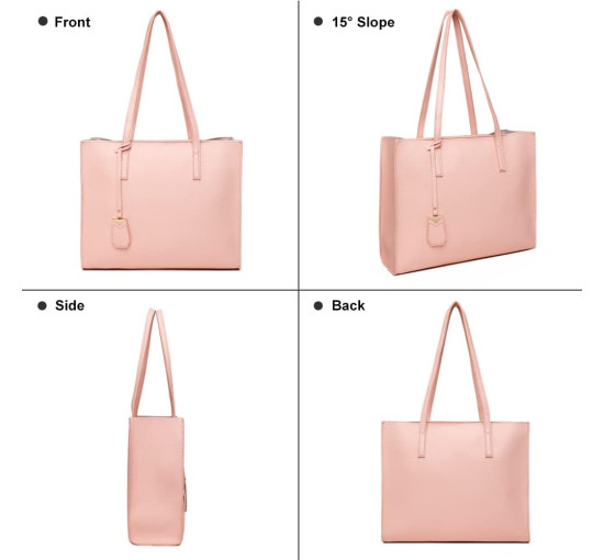 Жіноча сумка-тоут MORGLOVE DE-YFD071, рожева (3088)