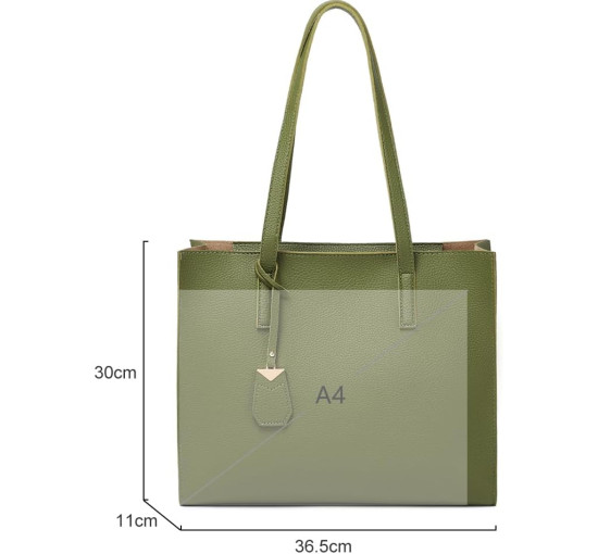 Жіноча сумка-тоут MORGLOVE, зелена (3089)