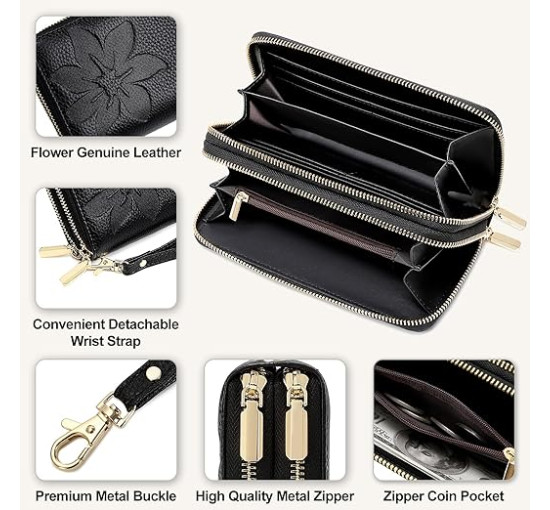 Жіночий гаманець MoraMok 666 зі справжньої шкіри (4173)