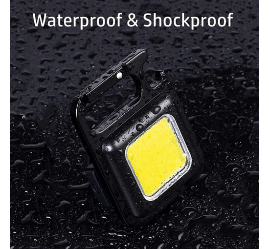 Акумуляторний світлодіодний маленький ліхтарик-брелок Soseelnee DOTCOM COB, 500 люменів, яскравий, 4 режими світла (0004)