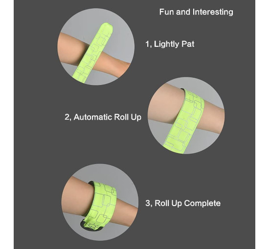 Браслети Aoun зі світлодіодним підсвічуванням, зелені, 2шт (3146)