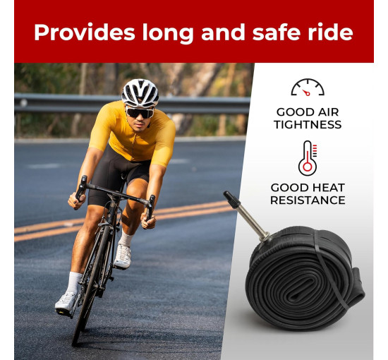 Fincci Велосипедні покришки 700x35c, 2-дюймові, з нейлоновим захистом 1, 30 TPI, чорна (5106)