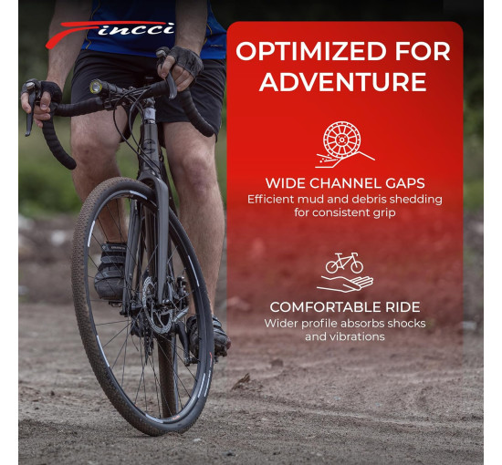 Fincci Велосипедні покришки bp-t738c Gravel 700c x 38c, 40-622 60 TPI, 2 шт (5105)