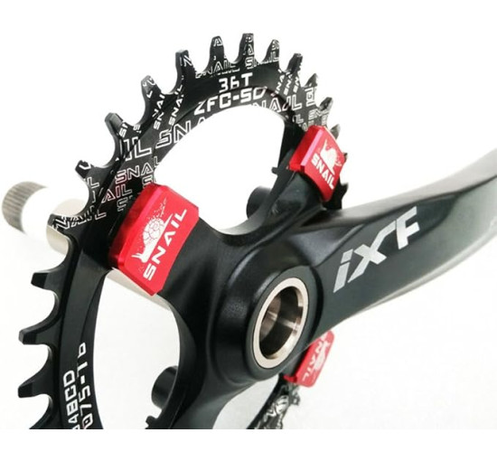 FOMTOR Зв'язка 104 BCD вузька широка 30-52T, Кругла конструкція 7075-T6, для Shimano/SRAM 7-12 швидкостей, чорна (5109)