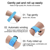Комплект из 2 светоотражающих полосок Xuigort, синие (3147)