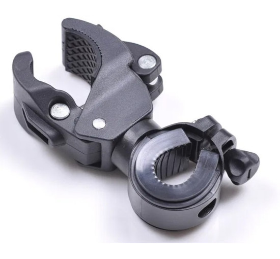 Кріплення для вело фари, насоса, поворотне, на кермо або вилку (5038)