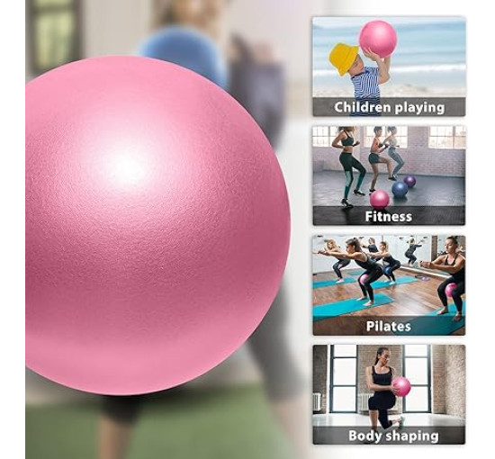 М'яч для пілатесу PROIRON 25 см, міні-м'яч, маленький м'яч для вправ, розовий (0026)