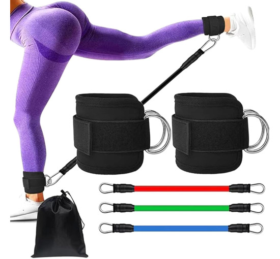 Обладнання для тренувань сідниць Fuhiueos з регульованим ремінцем на щиколотці (3022)