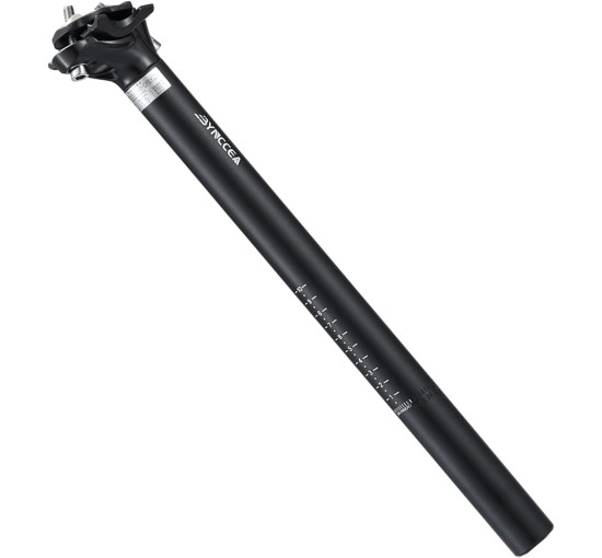 Підсідельний штирь велосипеда Bynccea 27,2 30,9 31,6 мм з алюмінієвого сплаву, чорний (3139)