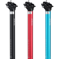 Подседельный штырь велосипеда Bynccea 27,2 30,9 31,6 мм из алюминиевого сплава, черный (3139)