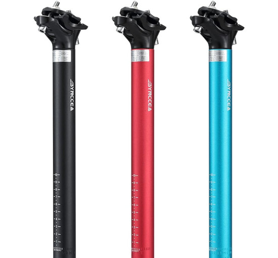 Підсідельний штирь велосипеда Bynccea 27,2 30,9 31,6 мм з алюмінієвого сплаву, чорний (3139)