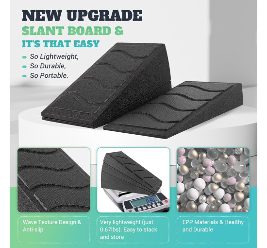 Похила дошка NOONCRAZY SB-52 для розтяжки литкових м'язів для тренувань (3149)