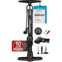 Потужний велосипедний насос CYCLEHERO, французький клапан, чорний (0029)