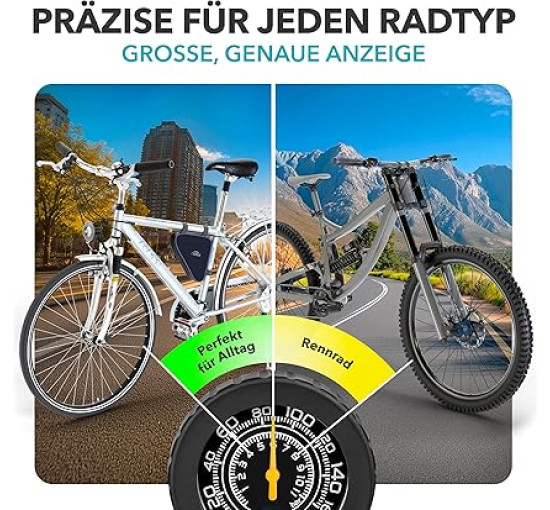 Потужний велосипедний насос CYCLEHERO, французький клапан, синій (0028)