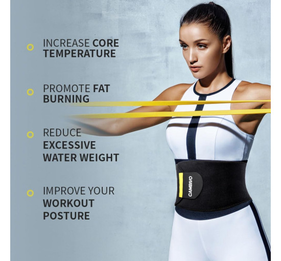 Пояс для талії CAMBIVO WT10, чорний (3015)