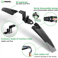 RBRL Комплект брызговиков RL-890 для велосипедных крыльев, 24-29 дюймов (5131) RBRL Комплект брызговиков RL-890 для велосипедных крыльев, 24-29 дюймов (5131)