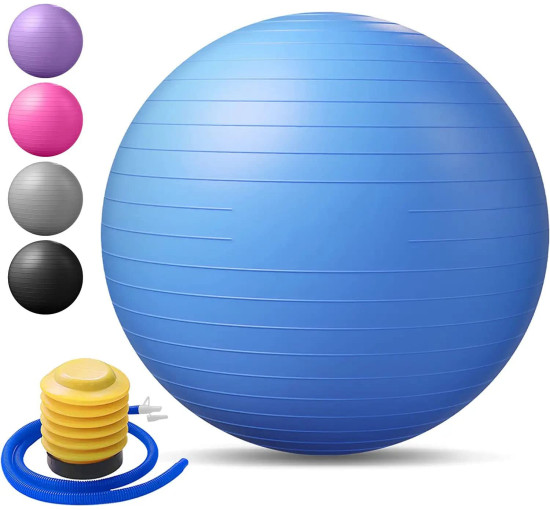 Reznor М'яч для вправ, йоги 65 см, для балансу, витримує до 270 кг, синій (5167)