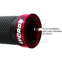 Ручки для велосипедного руля LYCAON zxcbas-gjplL-13 с алюминиевым замком, красный (3140)