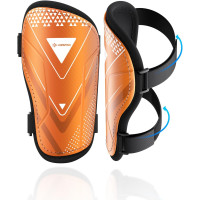 Щитки для гомілок футбольні AirsFish FOOT1, дитячі, юнацькі, сертифіковані CE, Airsfish, захисне спорядження для гомілок, помаранчовий (2050)