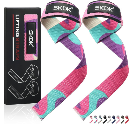 SKDK Стрічки для силових тренувань в тренажерному залі, камуфляжний фіолетовий (5089)